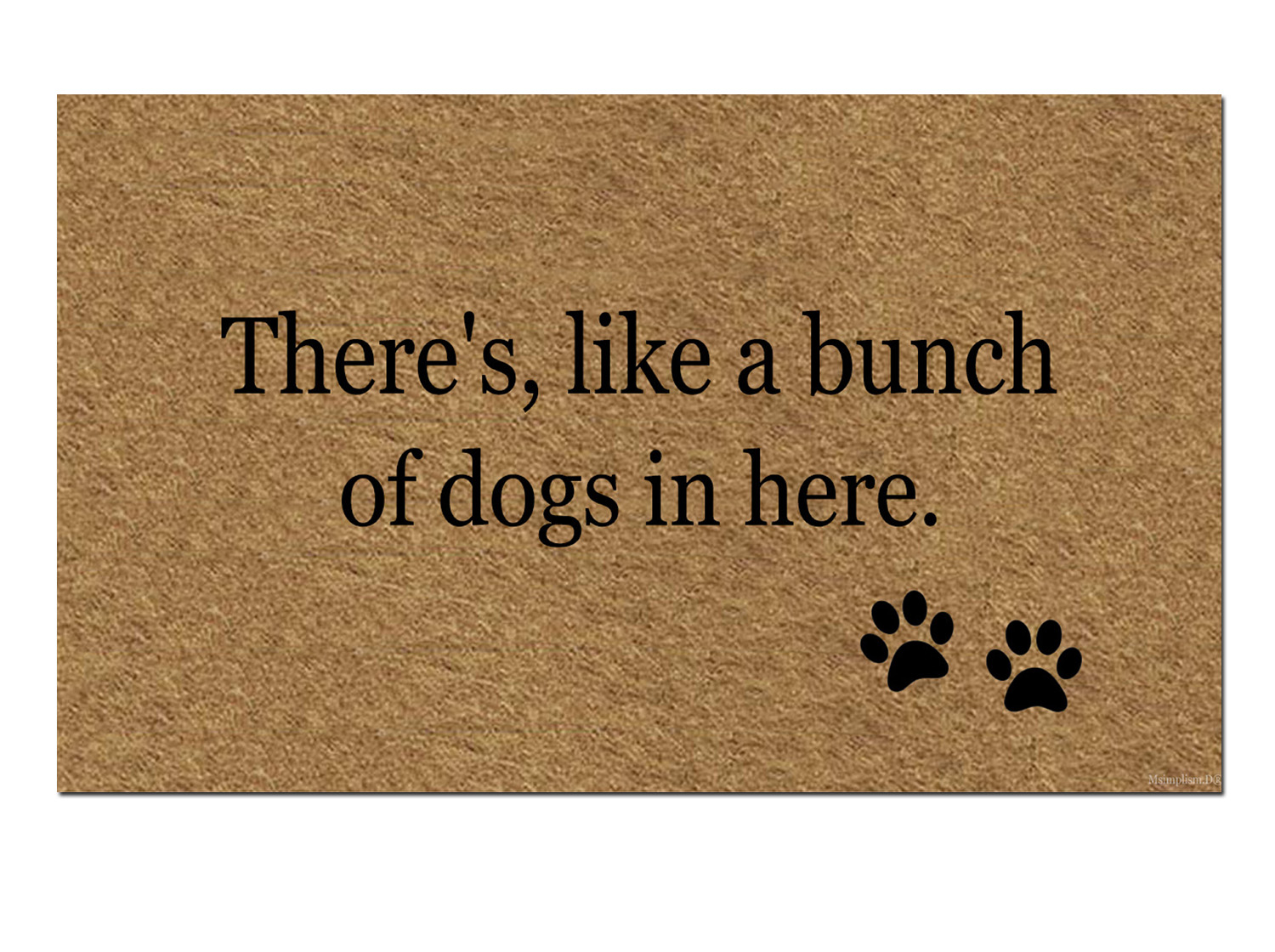 a bunch of dogs in here funny doormat